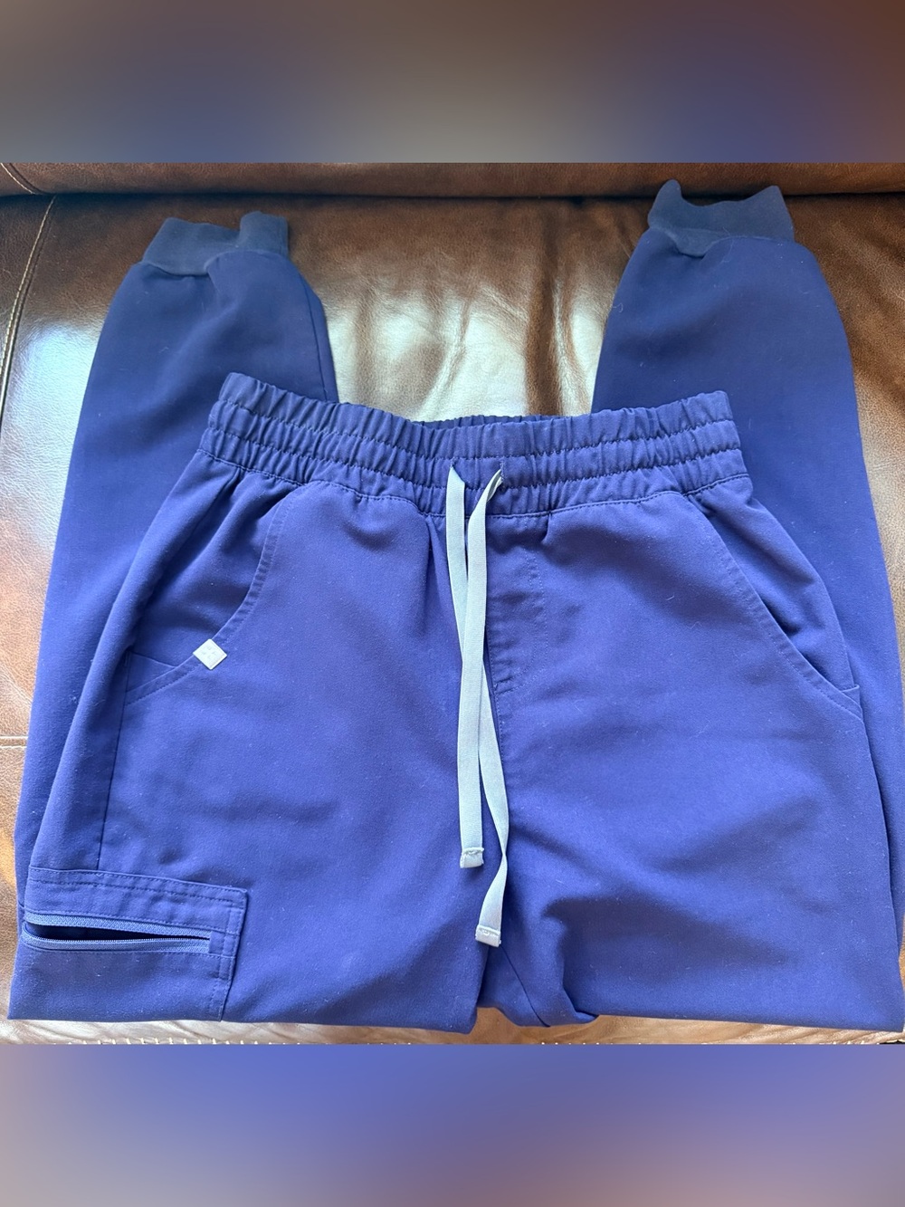 FIGS Navy Technical Collection Drawstring Scrub Jogger Size XS/P
